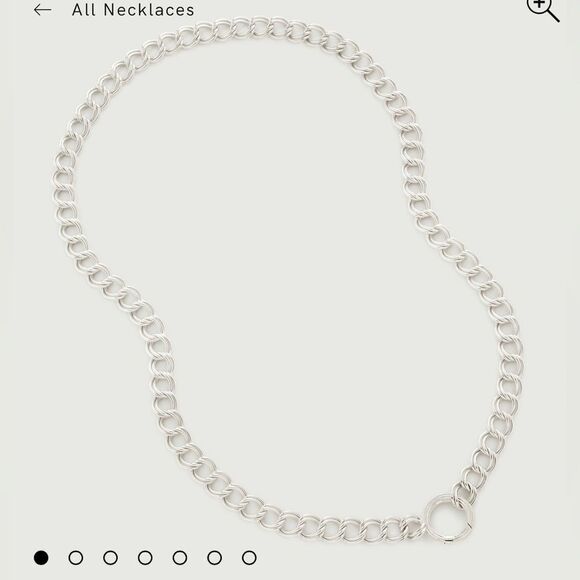 Groove Curb Chain Necklace 48cm/19' Monica Vinader - Picture 1 of 7